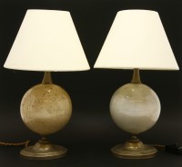 Lot 218 - A matched pair of table lamps