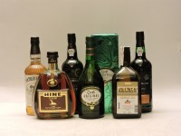 Lot 1392 - Assorted to include: Hine Cognac