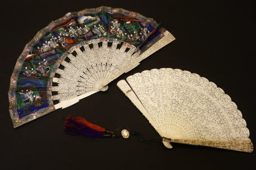 Lot 106 - Two Chinese fans