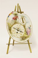 Lot 442 - An easel clock