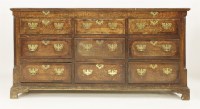 Lot 465 - A George III oak Lancashire chest