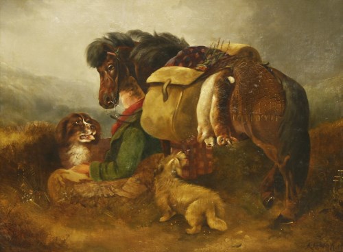 Lot 373 - Follower of Richard Ansdell
THE END OF THE DAY
Bears signature