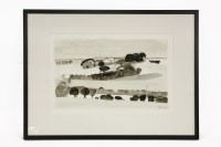 Lot 426 - Liam Hanley
Fielded landscape with trees
Ink wash and pencil
Signed lower right
28 x 45 cm