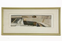 Lot 415 - Liam Hanley
'PLOUGHED FIELDS'
Watercolour and tempera 
Signed lower right
25 x 48 cm