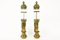 Lot 180 - A pair of Great Western Railways brass carriage lamps