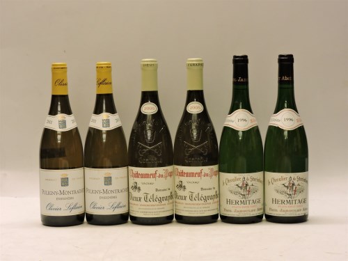 Lot 1070 - Assorted White Wines to include two bottles each: Châteauneuf-du-Pape