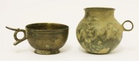 Lot 52 - Two ancient bronze pots