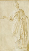 Lot 281 - Follower of Albert Moore
STUDY OF A CLASSICAL SCULPTURE
Pencil