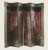 Lot 630 - A six-fold screen