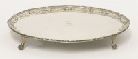 Lot 606 - A George III silver salver