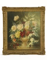 Lot 1500 - A STILL LIFE OF FLOWERS IN A VASE
Indistinctly signed l.r.