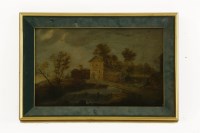 Lot 1562 - Manner of Frans de Hulst
LANDSCAPE WITH A HOUSE BY A BRIDGE OVER A RIVER
Oil on panel
24 x 36cm