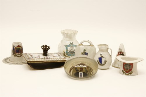 Lot 1313 - A collection of china to include a quantity of Goss and other similar