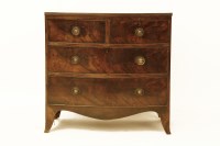 Lot 1709 - A Regency bow fronted chest of two short above two long