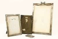Lot 1173 - An early 20th century silver photo frame