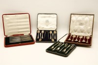 Lot 1181 - A collection of silver flatware