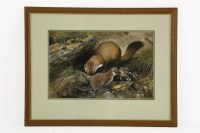 Lot 1503 - Maurice Wilson (1914-1987)
BEECH MARTENS ON THE ROCKS
Signed l.r.