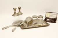 Lot 1157 - A quantity of silver items