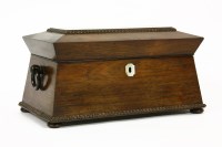 Lot 1361 - A Regency rosewood sarcophagus tea caddy