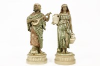 Lot 1233 - A pair of Royal Dux figurines