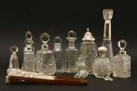 Lot 1143 - A collection of silver mounted bottles