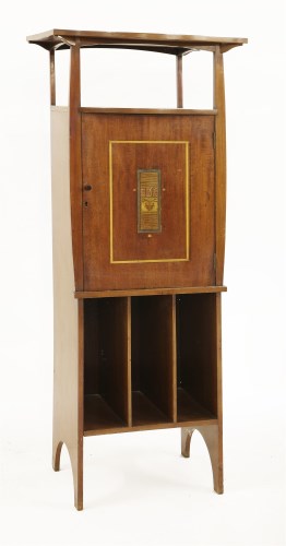 Lot 2 - A mahogany music cabinet