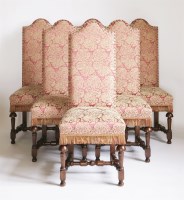 Lot 106 - A set of twelve single dining chairs