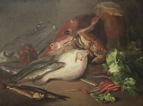 Lot 153 - Daniel Macdonald (1821-1853)
STILL LIFE OF FISH
