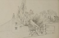 Lot 150 - Jean Claude Nattes (1765-1822)
A TELESCOPE IN THE GARDEN AT NORTH MYMMS
Pencil