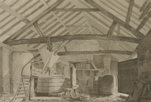 Lot 151 - Jean Claude Nattes (1765-1822)
THE BREWERY AT NORTH MYMMS PLACE
Pencil