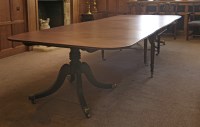 Lot 184 - A mahogany 'D' end dining table