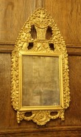 Lot 202 - A giltwood and gesso wall mirror