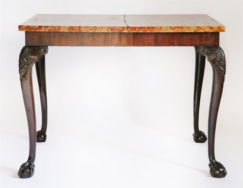 Lot 145 - A mahogany pier table