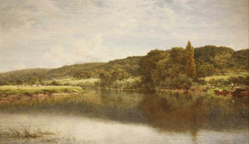 Lot 22 - Benjamin Williams Leader RA (1831-1923)
THE THAMES AT STREATLEY
Signed and dated 1903 l.l.