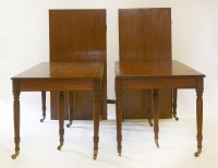 Lot 205 - A George III mahogany part dining table