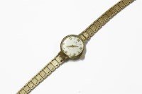 Lot 1045 - A ladies 9ct gold Rolex precision mechanical bracelet watch