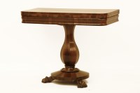 Lot 1613 - A Victorian rosewood card table