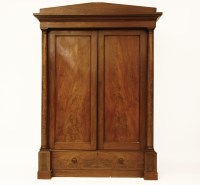 Lot 1726 - A Victorian mahogany wardrobe