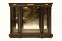 Lot 1618 - A Victorian ebonised and ivory inlaid credenza