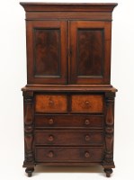 Lot 1350 - A miniature Victorian 'Apprentice Piece' cabinet