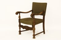 Lot 1803 - A 17th century style carved armchair