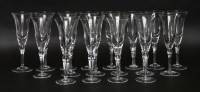 Lot 36 - A set of eighteen modern champagne flutes