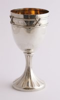 Lot 243 - A modern silver goblet