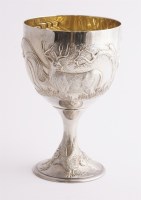 Lot 247 - A modern silver goblet