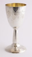 Lot 248 - A modern silver goblet