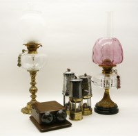 Lot 1311 - Two oil lamps
