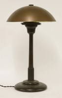 Lot 198 - A mahogany table lamp