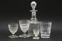Lot 1261 - An extensive part suite of cut drinking glasses