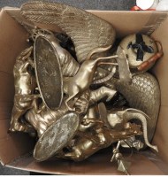 Lot 1336 - A large quantity of brass ornaments and figures