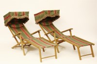 Lot 1644 - A pair of Geebro 'The Ocean chair' folding deckchairs